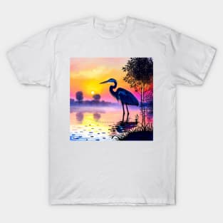 Heron at Sunrise T-Shirt